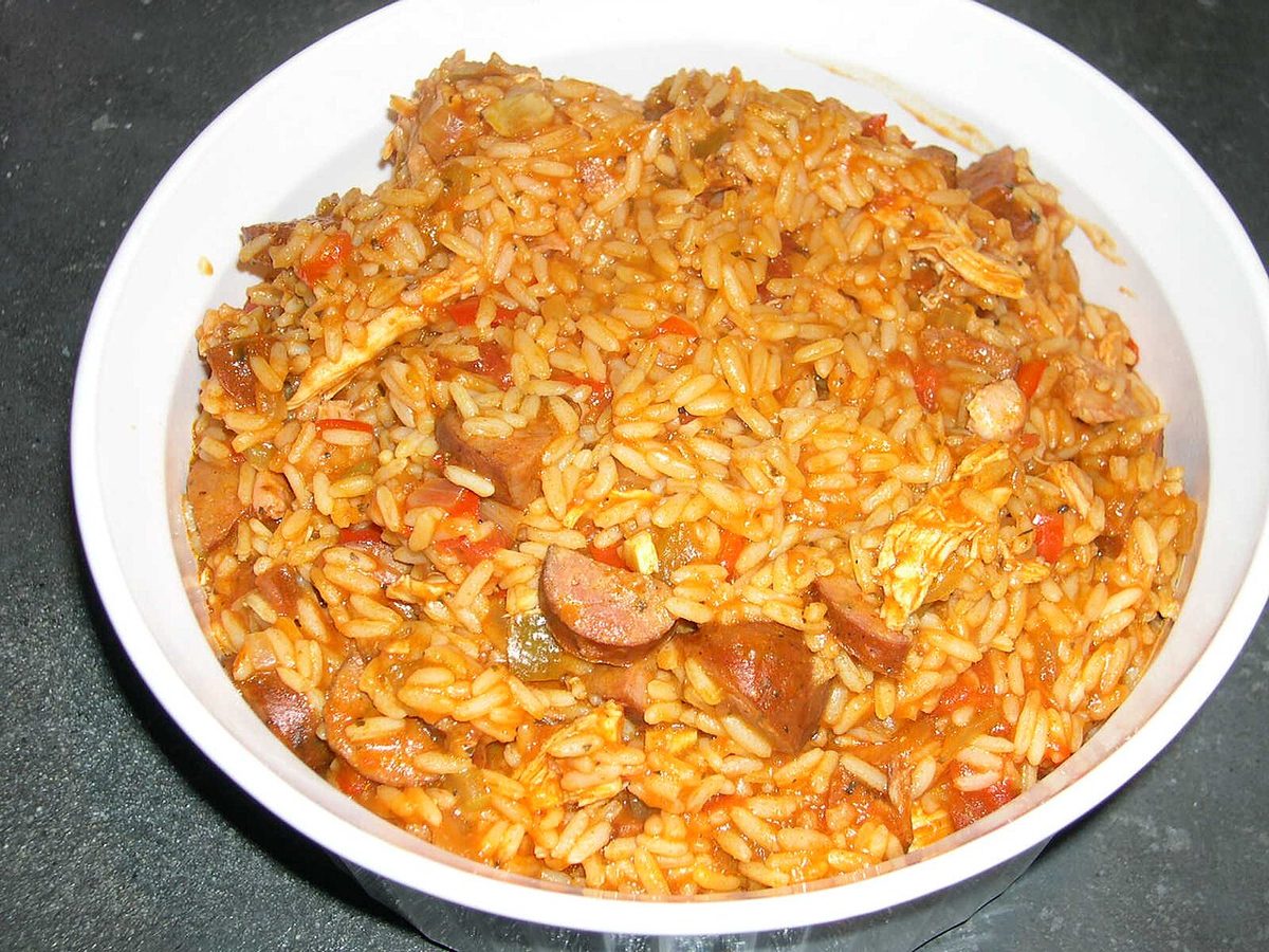 Chicken and andouille sausage jambalaya