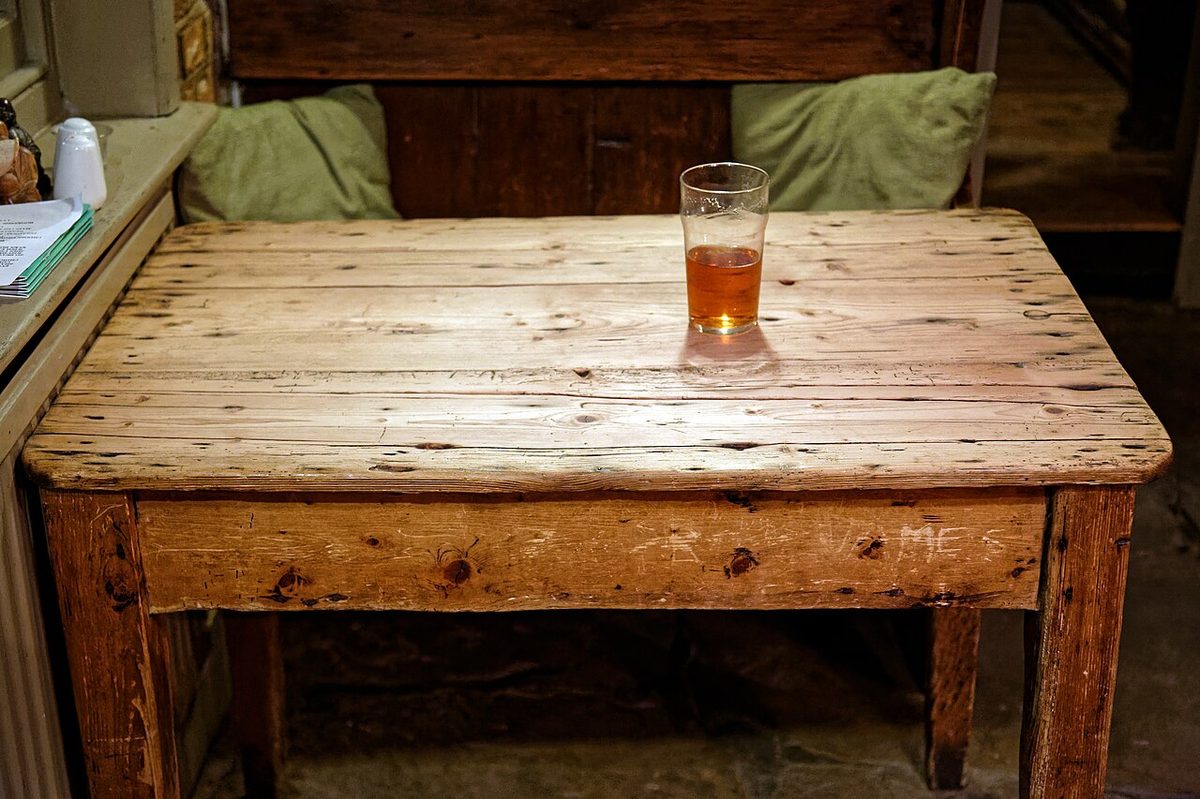 'Haunted table' of The Black Horse Inn, Nuthurst, West Sussex