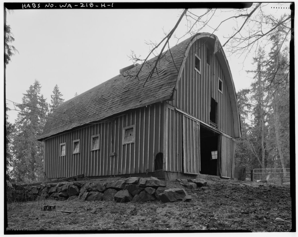 Boone-Truly Ranch, Horse Barn, 11119 Northeast 185th Street, Bothell, King County, WA HABS WASH,17-BOTH,1H-1