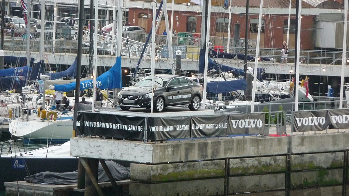 Volvo S60 at Cowes Yacht Haven during Cowes Week 2010