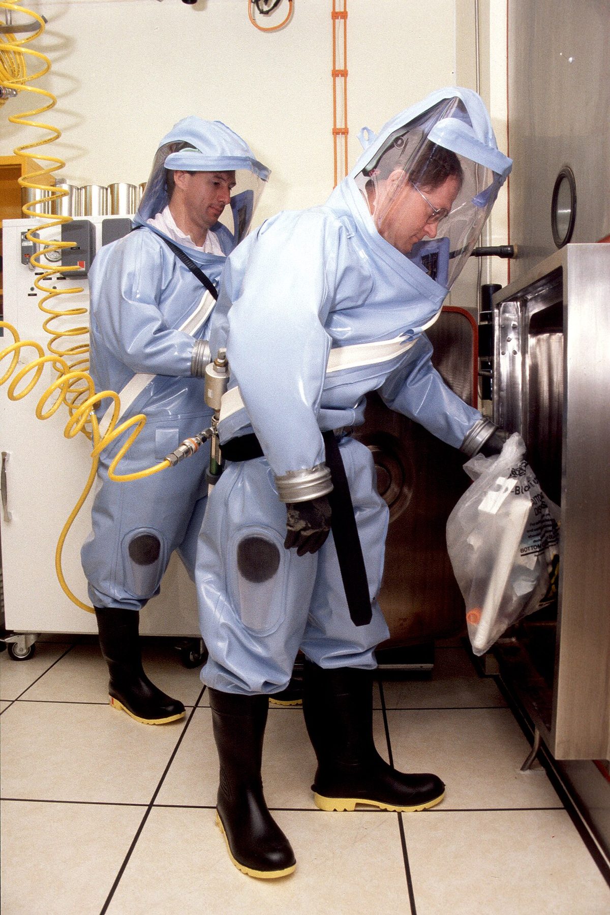 CSIRO ScienceImage 411 Protective Plastic Suits
